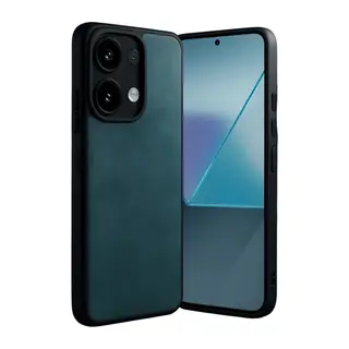 Xiaomi Redmi Note 13 Pro 5G Uyumlu Kılıf Aras Deri Kapak - Koyu Yeşil