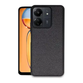 Xiaomi Redmi 13C Uyumlu Kılıf Aras Deri Kapak - Siyah