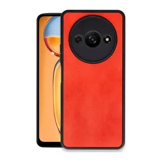 Xiaomi Redmi A3 4G Uyumlu Kılıf Aras Deri Kapak - Kırmızı