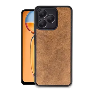 Realme Note 50 4G Uyumlu Kılıf Aras Deri Kapak - Taba