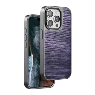 Venco Apple iPhone 15 Pro Max Uyumlu Wave Kapak - Derin Mor