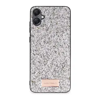 Onegif Samsung Galaxy A05 Uyumlu Bright Simli Kapak - Gümüş