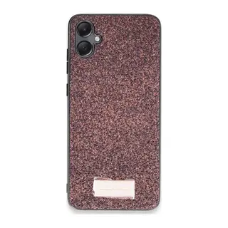 Onegif Samsung Galaxy A05 Uyumlu Bright Simli Kapak - Derin Mor