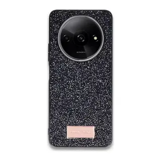 Onegif Xiaomi Redmi A3 4G Uyumlu Bright Simli Kapak - Siyah