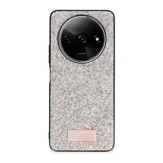 Onegif Xiaomi Redmi A3 4G Uyumlu Bright Simli Kapak - Gold