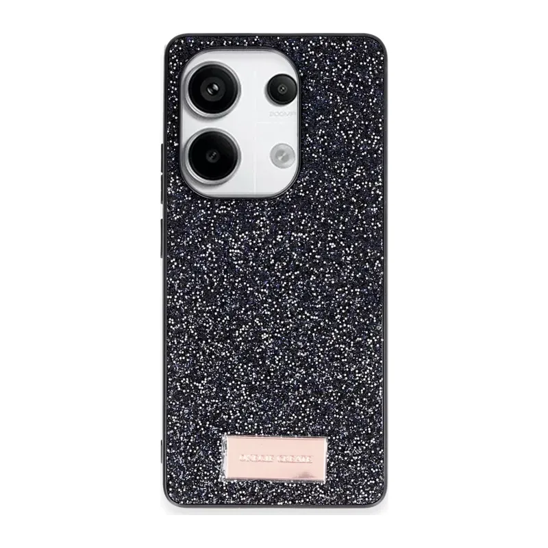 Onegif Xiaomi Redmi Note 13 Pro 4G Uyumlu Bright Simli Kapak - Siyah