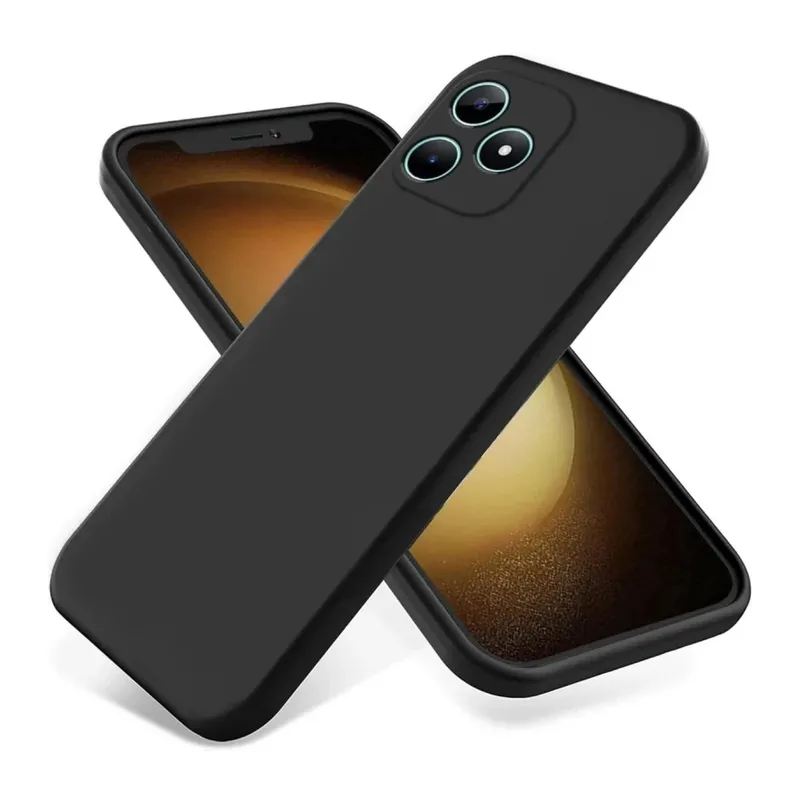 Realme Note 50 4G Uyumlu Kılıf First Silikon - Siyah