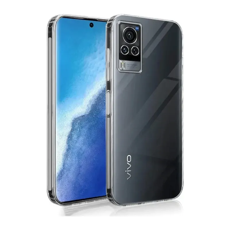 Vivo V30 5G Uyumlu Kılıf Lüx Şeffaf Silikon