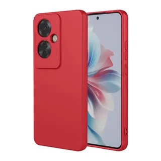 Oppo Reno 11F Uyumlu Kılıf First Silikon - Kırmızı