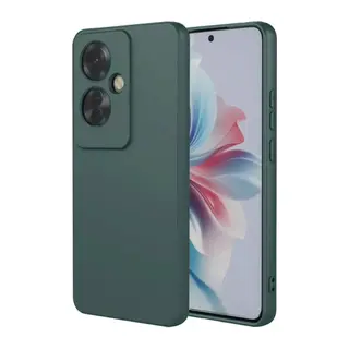 Oppo Reno 11F Uyumlu Kılıf First Silikon - Koyu Yeşil