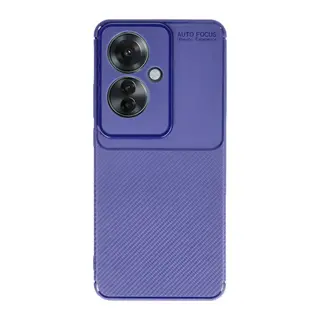 Oppo Reno 11F Uyumlu Kılıf Auto Focus Karbon Kapak - Lacivert