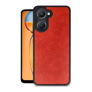 Vivo Y18 Uyumlu Kılıf Aras Deri Kapak - Kırmızı