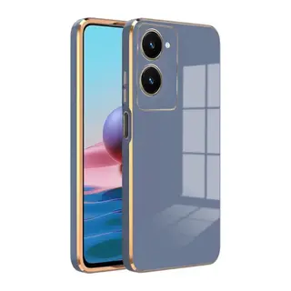 Vivo Y18 Uyumlu Kılıf Volet Silikon - Mavi
