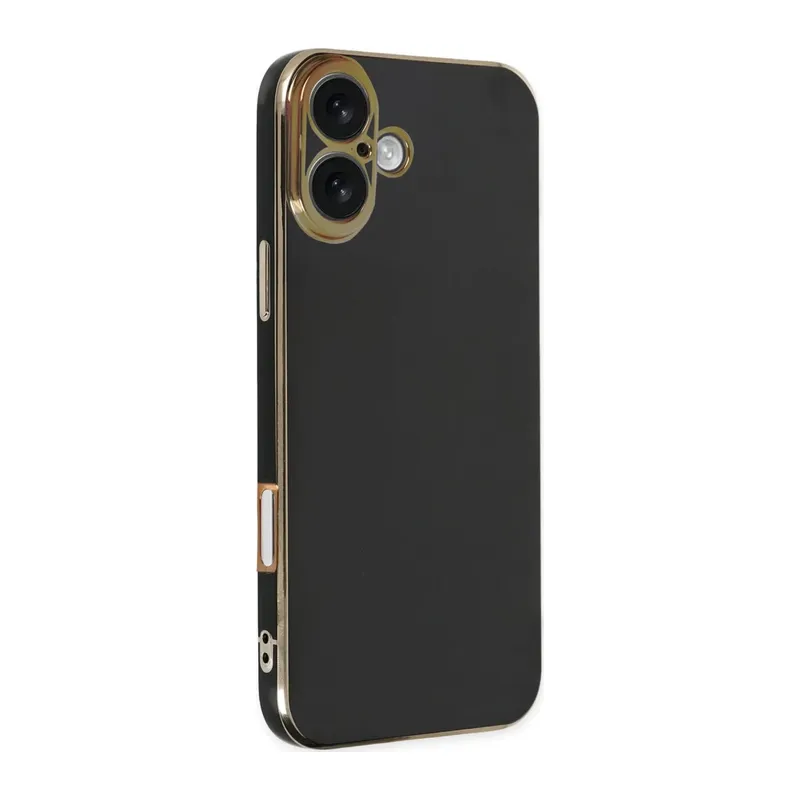 Apple iPhone 16 Uyumlu Kılıf Volet Silikon - Siyah