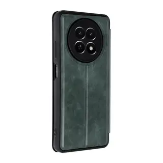 Realme 12 5G Uyumlu Kılıf Flip Cover - Koyu Yeşil