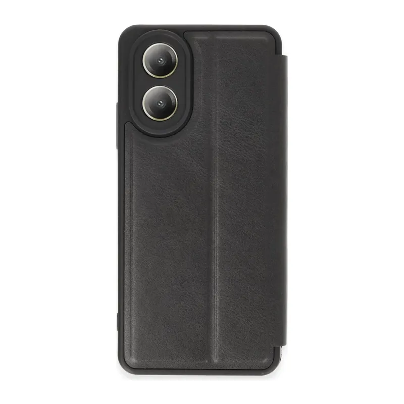Oppo A38 Uyumlu Kılıf Flip Cover - Siyah