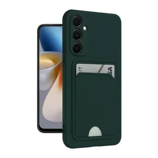 Galaxy S24 FE Kılıf Kelvin Kartvizitli Silikon - Koyu Yeşil
