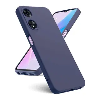 Oppo A38 Uyumlu Kılıf First Silikon - Lacivert