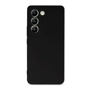 Vivo V30 Lite 4G Uyumlu Kılıf First Silikon - Siyah