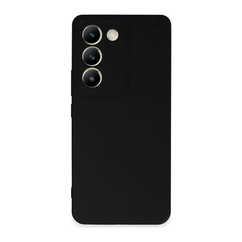Vivo V30 Lite 4G Uyumlu Kılıf First Silikon - Siyah