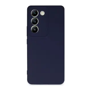 Vivo V30 Lite 4G Uyumlu Kılıf First Silikon - Lacivert