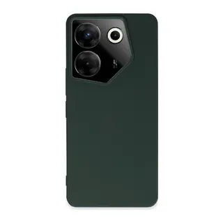 Tecno Camon 20 Pro 5G Uyumlu Kılıf First Silikon - Koyu Yeşil