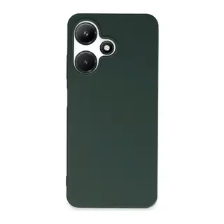 İnfinix Hot 30i Uyumlu Kılıf First Silikon - Koyu Yeşil