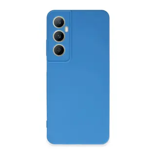 Realme C65 Uyumlu Kılıf First Silikon - Mavi
