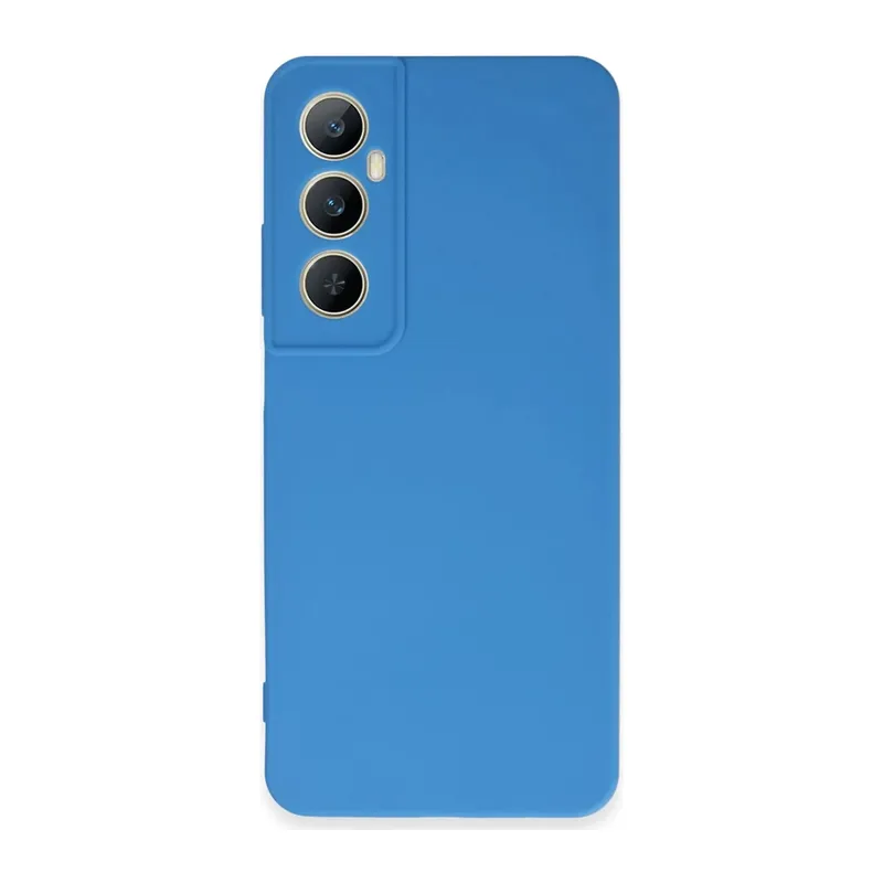 Realme C65 Uyumlu Kılıf First Silikon - Mavi