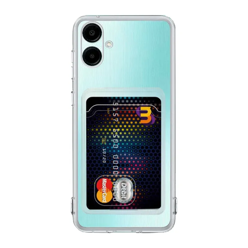 Samsung Galaxy A06 Uyumlu Kılıf Kart Şeffaf Silikon - Şeffaf