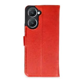 Vivo Y18 Uyumlu Kılıf Trend S Plus Kapaklı Kılıf - Kırmızı