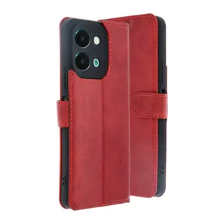 Vivo Y28 Uyumlu Kılıf Trend S Plus Kapaklı Kılıf - Kırmızı