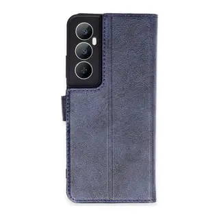 Realme C65 Uyumlu Kılıf Trend S Plus Kapaklı Kılıf - Lacivert