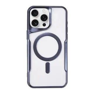 Apple iPhone 11 Pro Max Uyumlu Kılıf Boyi Magsafe Silikon Kapak - Lacivert