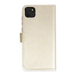 Huawei Y5P Uyumlu Kılıf Trend S Plus Kapaklı Kılıf - Gold