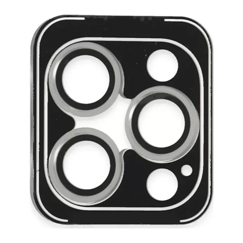 Joko Apple iPhone 16 Pro Max Uyumlu PVD Metal Kamera Lens - Gümüş