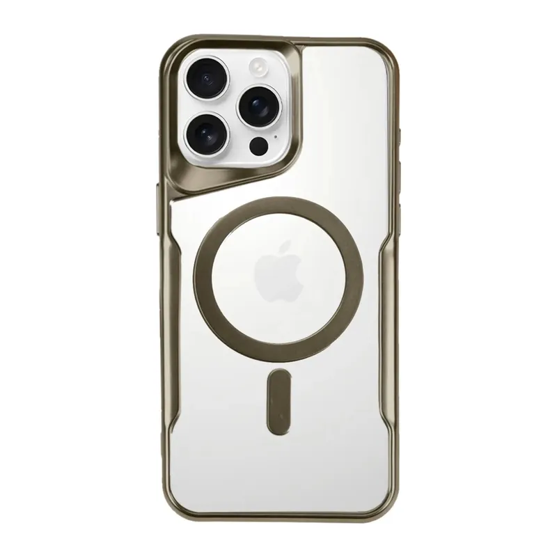 Apple iPhone 16 Pro Uyumlu Kılıf Boyi Magsafe Silikon Kapak - Desert