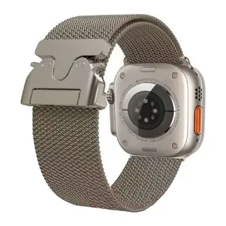 Apple Watch 42mm Uyumlu Milano Metal Kordon - Desert
