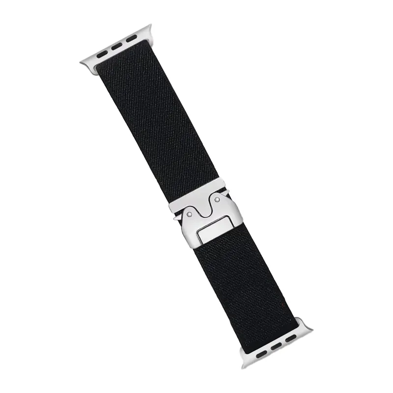 Apple Watch 42mm Uyumlu Forest Kumaş Kordon - Siyah