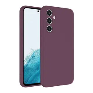 Samsung Galaxy A16 5G Uyumlu Kılıf First Silikon - Mürdüm