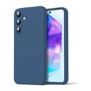 Samsung Galaxy A16 5G Uyumlu Kılıf Nano içi Kadife Silikon - Lacivert