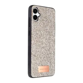 Onegif Samsung Galaxy A06 Uyumlu Bright Simli Kapak - Gold