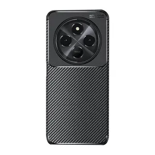 Xiaomi Redmi 14C Uyumlu Kılıf Auto Focus Karbon Kapak - Siyah