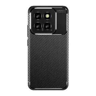 Xiaomi Mi 14T Uyumlu Kılıf Auto Focus Karbon Kapak - Siyah