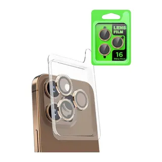 Apple iPhone 16 Pro Max Uyumlu Raze Metal Kamera Lens - Desert