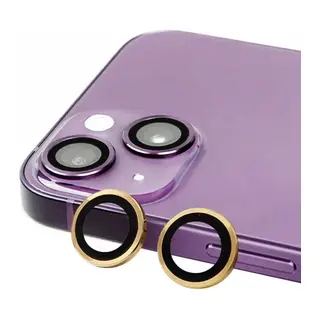 Apple iPhone 15 Plus Uyumlu Raze Metal Kamera Lens - Sarı