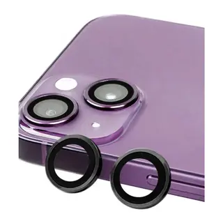 Apple iPhone 13 Mini Uyumlu Raze Metal Kamera Lens - Siyah