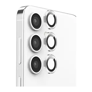 Samsung Galaxy S25 Uyumlu Raze Metal Kamera Lens - Gümüş