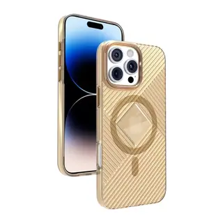 Joko Apple iPhone 16 Pro Uyumlu Stella PC Sert Magsafe Kılıf - Gold