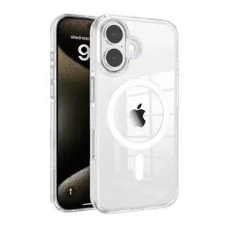 Joko Apple iPhone 16 Uyumlu Gleam PC Sert Magsafe Kılıf - Şeffaf